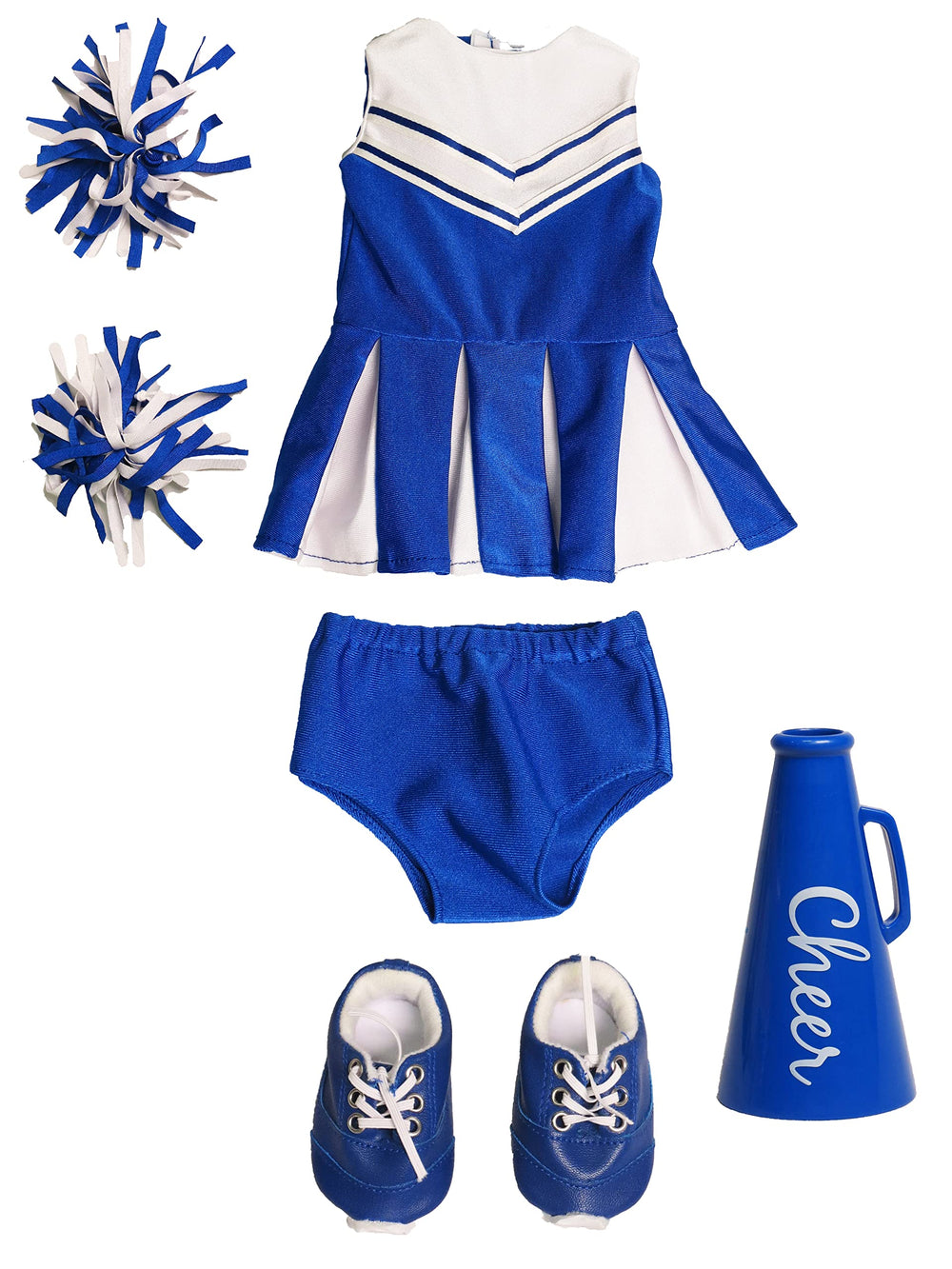 Blue cheer skirt for 18-inch dolls from American Fashion World