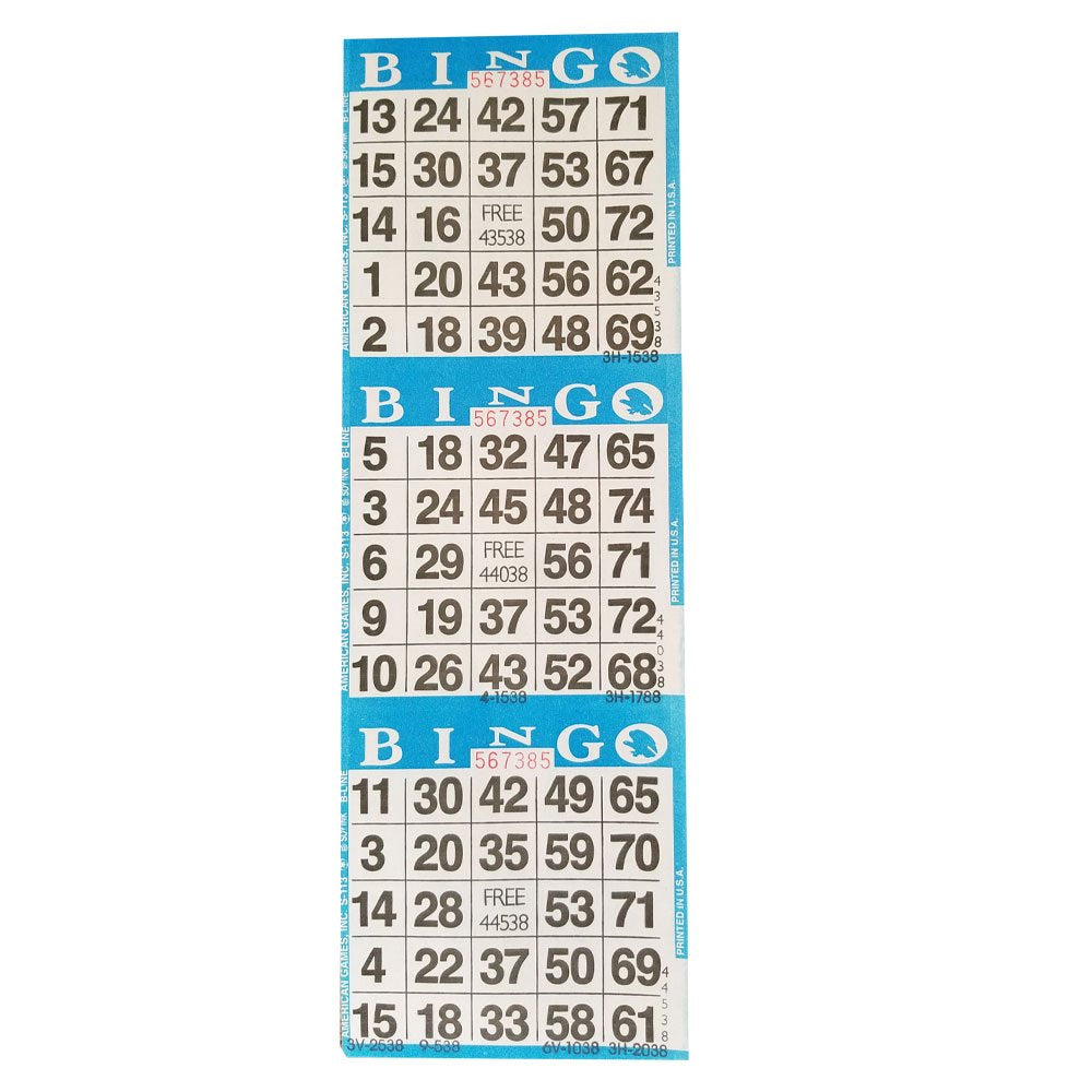 American Games bingo books sheets: five-color pages aiding quick daubing and setup.