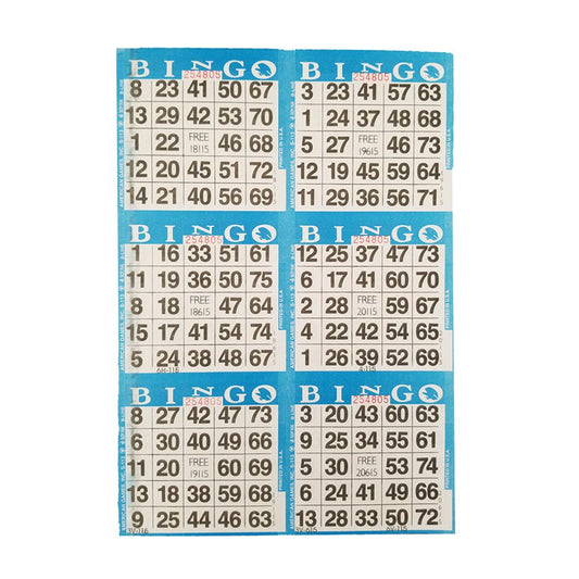 American Games bingo sheets colorful, 10-color design supports quick, fun play.