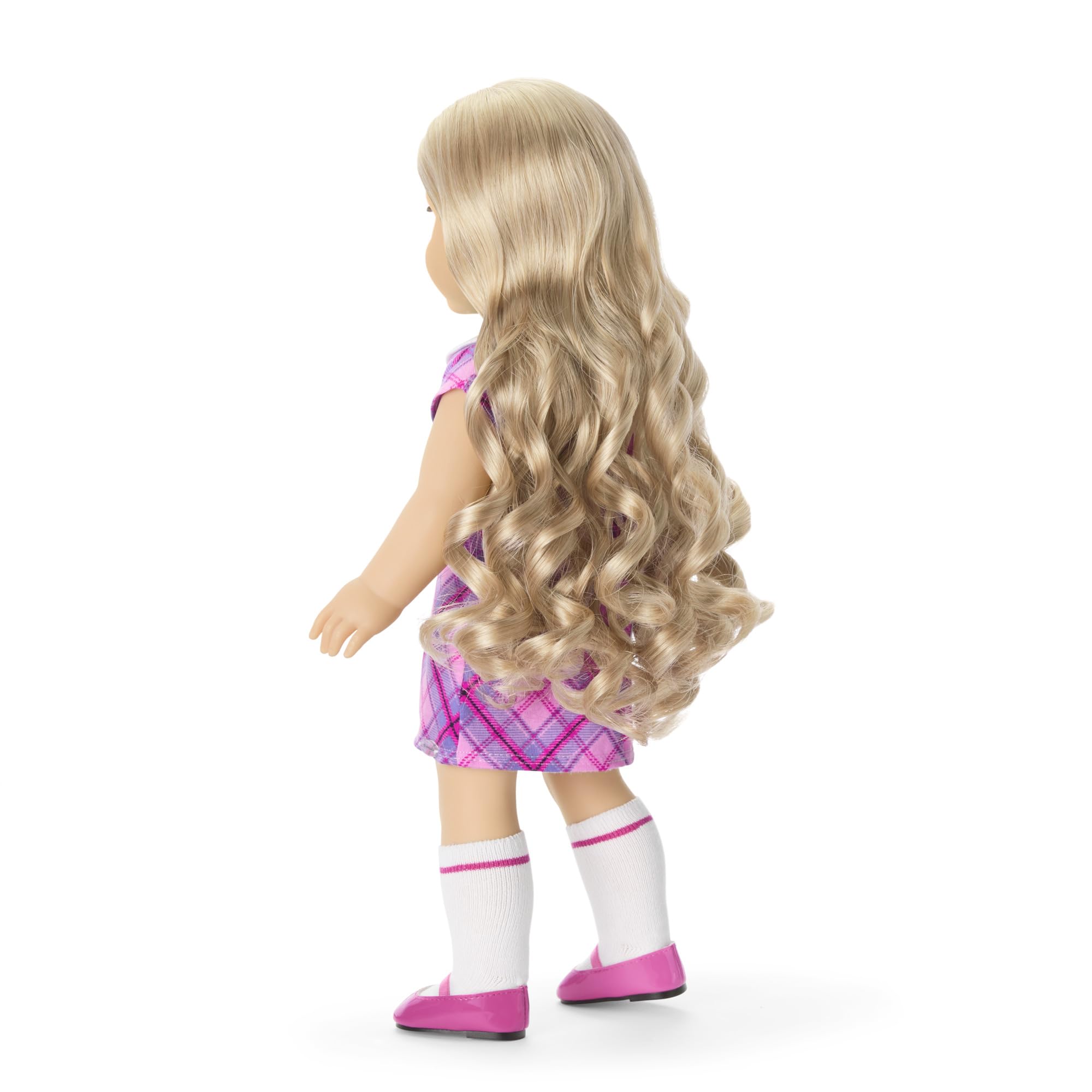 American Girl Truly Me doll with movable head and limbs supports realistic posing