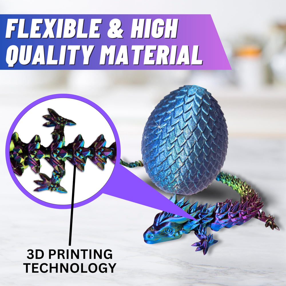Amerimaker dragon shows blue egg accent with color-changing visuals during action.