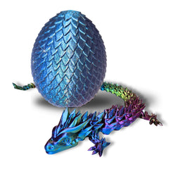 Amerimaker 20inch articulated dragon color-changing, ideal for desk display and engaging fidget play.
