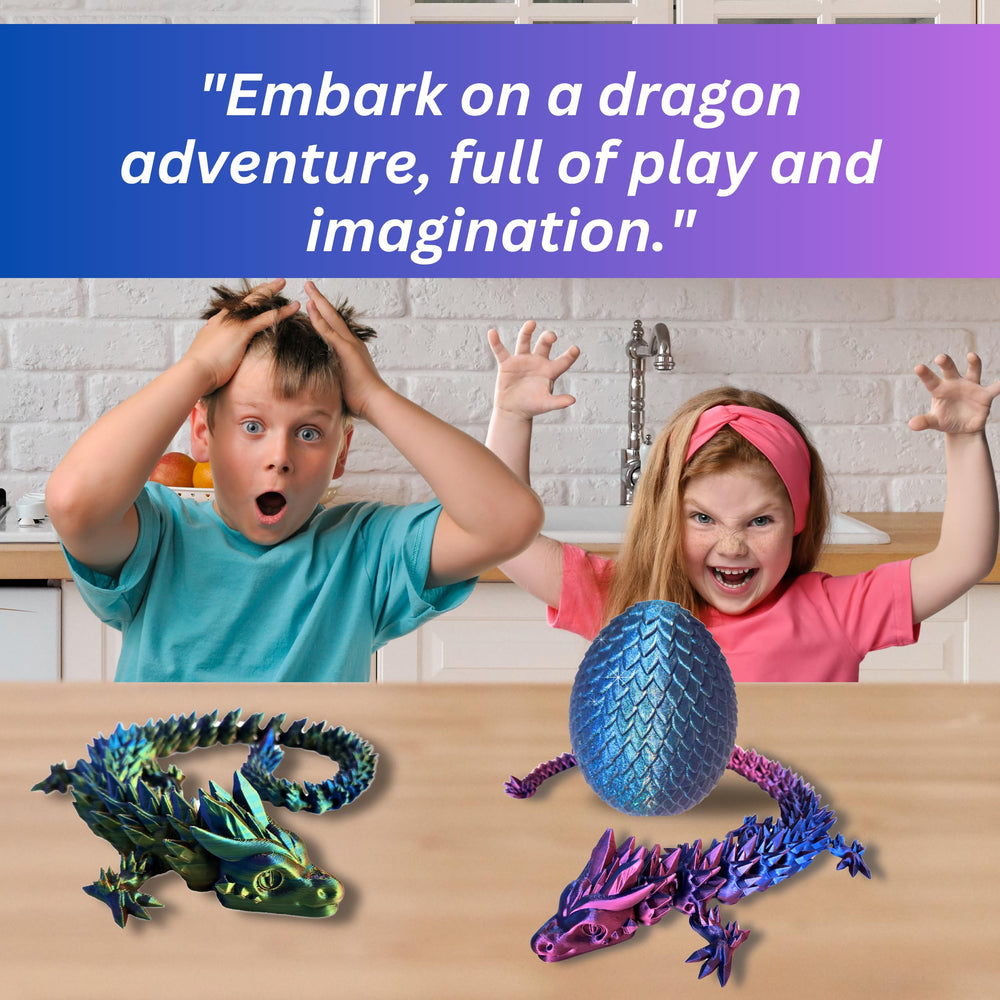 Amerimaker BPA-free durable toy dragon for safe, long-lasting play.