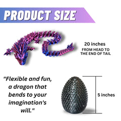 Amerimaker dragon with multi-angle articulation for storytelling and play.