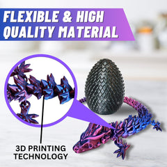 Amerimaker dragon display figurine ideal for shelves or desks.