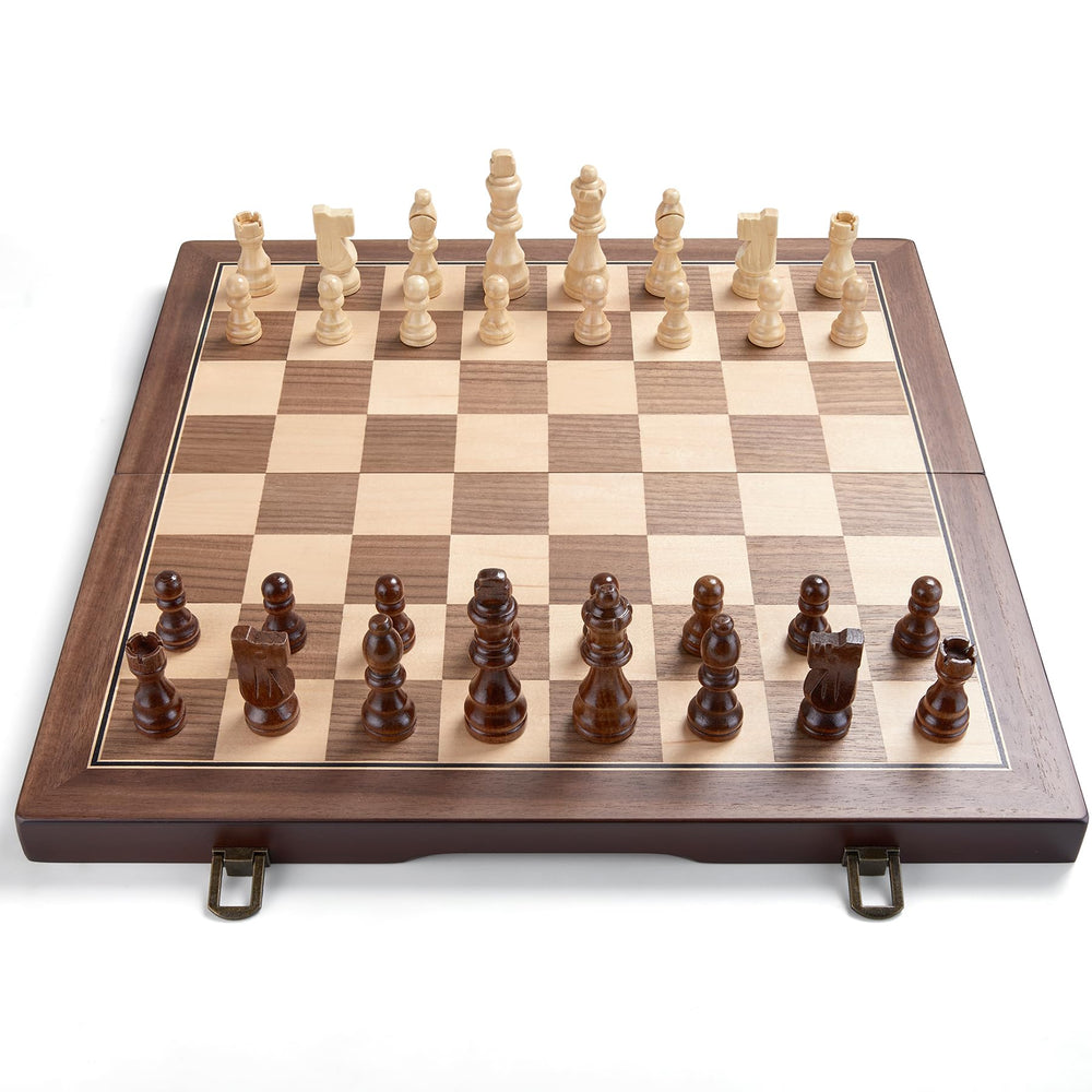 AMEROUS magnetic Staunton chess pieces provide stable play