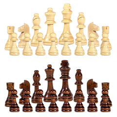 AMEROUS chess set displayed on a board in classic Staunton style.