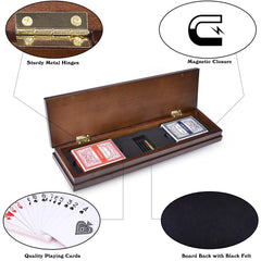 AMEROUS foldable travel cribbage board for easy packing.