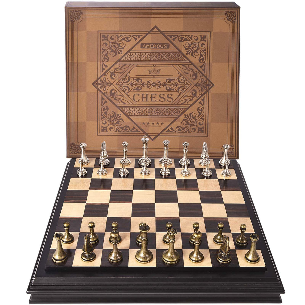 AMEROUS elegant gift-ready chess set for enthusiasts and beginners
