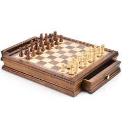 AMEROUS magnetic chess pieces stay in place during play.