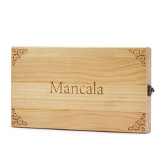 AMEROUS detailed craftsmanship with colorful glass stones and wooden core.