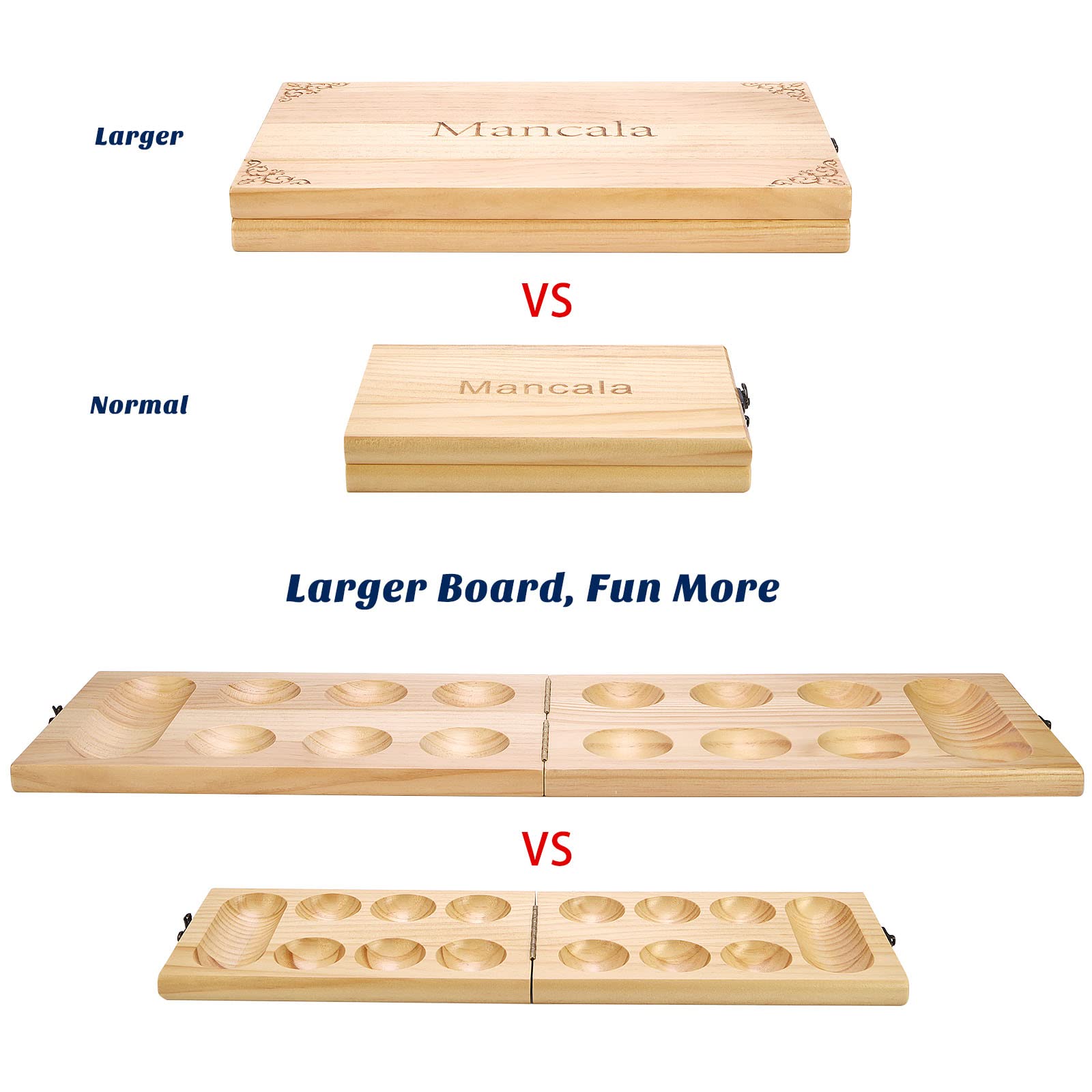 AMEROUS rubber wood board offers durable, sturdy construction.