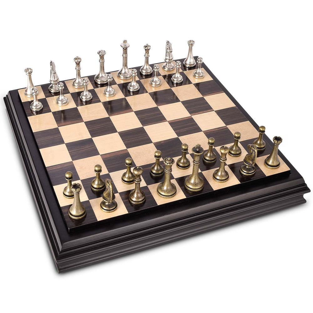 AMEROUS metal chess pieces with weight for stable, satisfying moves