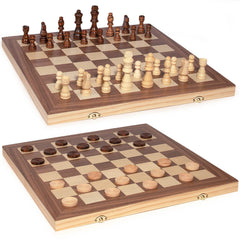 AMEROUS pine chess pieces with smooth finish for comfortable handling