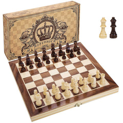 AMEROUS compact portable chess board case for easy transport.
