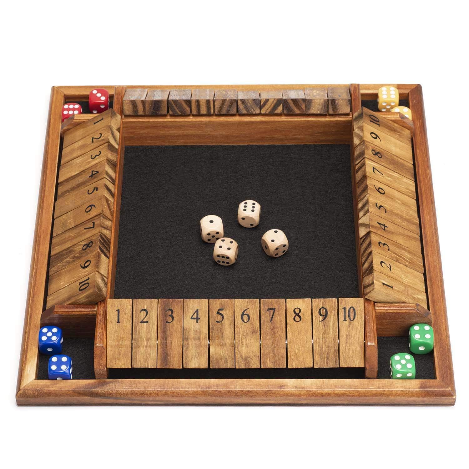 AMEROUS twelve dice set provides color variety for faster gameplay.