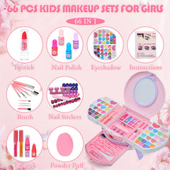 Amerrly eye shadow set close-up for colorful, kid-friendly makeovers
