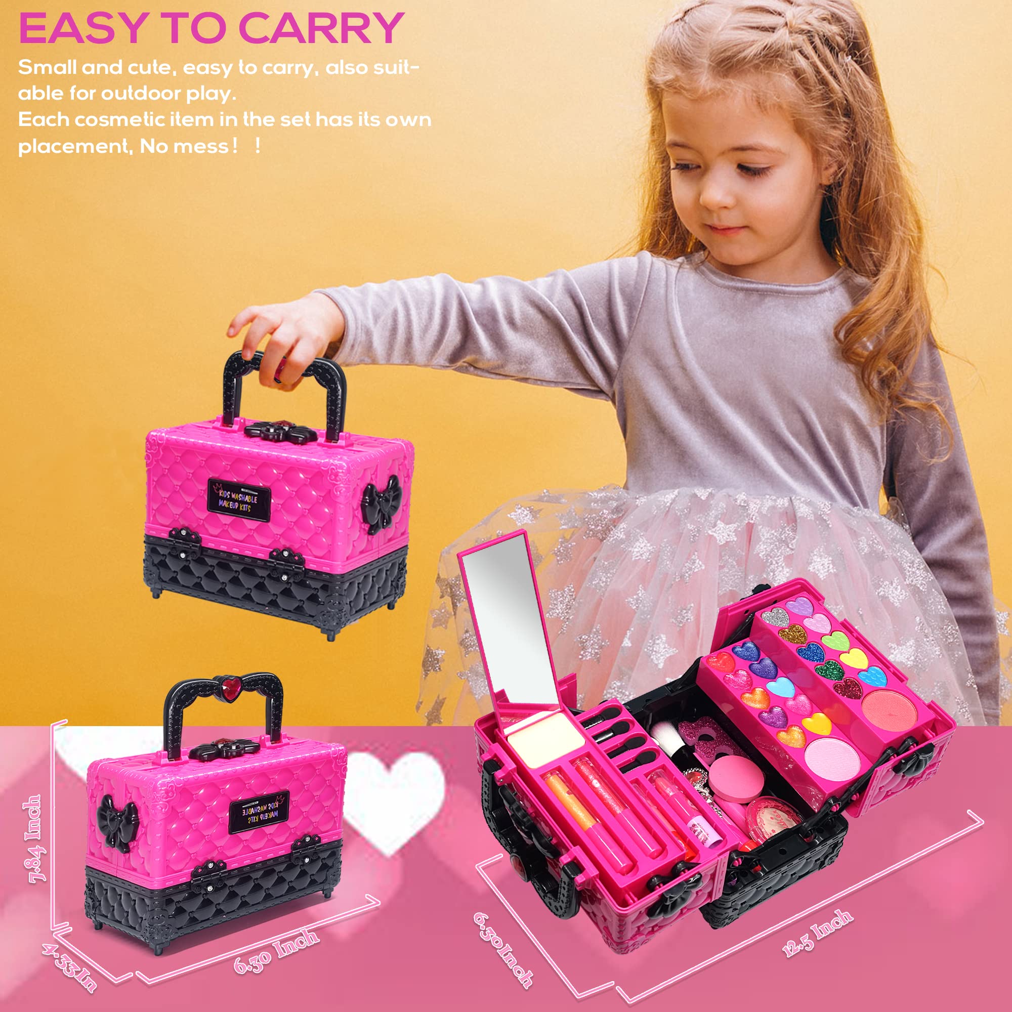 Amerrly Kid-friendly carry case is compact and portable.