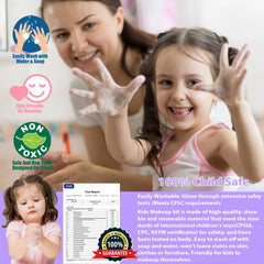 Amerrly mirror and brushes scene for organized dress-up play