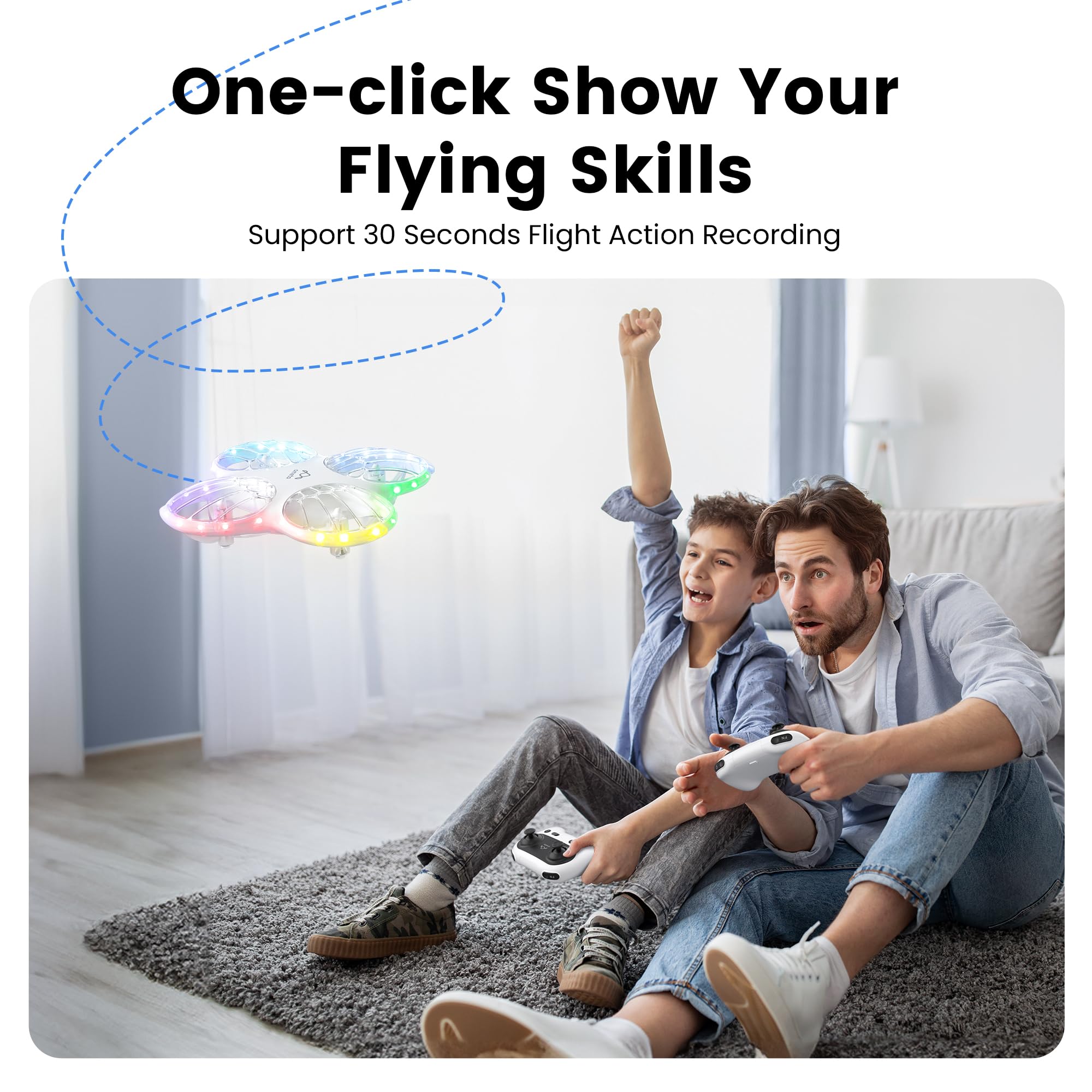 Ameta Morpho drone 3D flips perform exciting tricks for playful stunts.