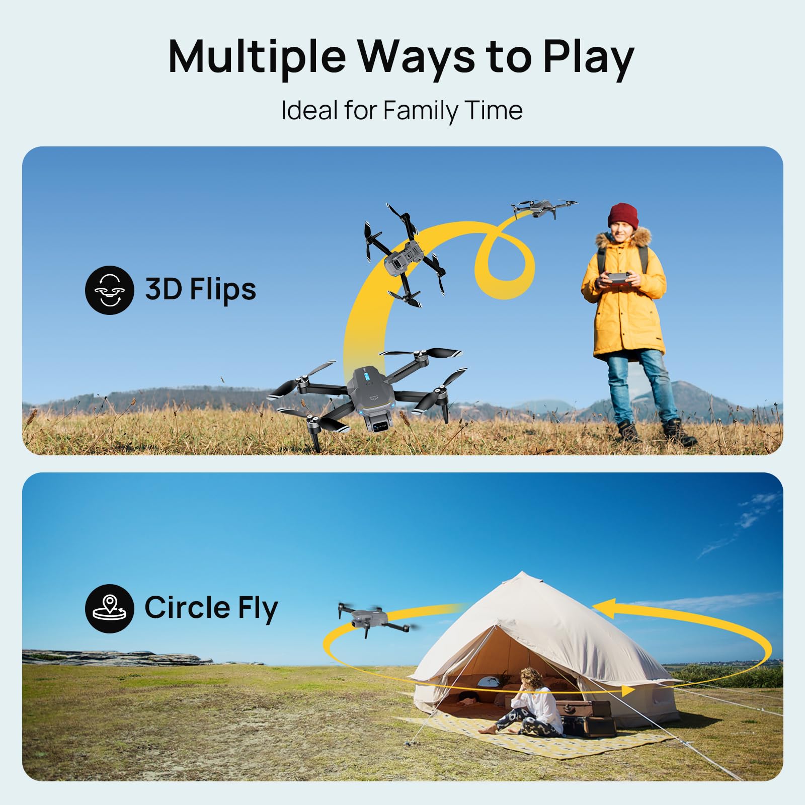 Ameta S20 Lite circle fly demonstrates dynamic aerial moves.