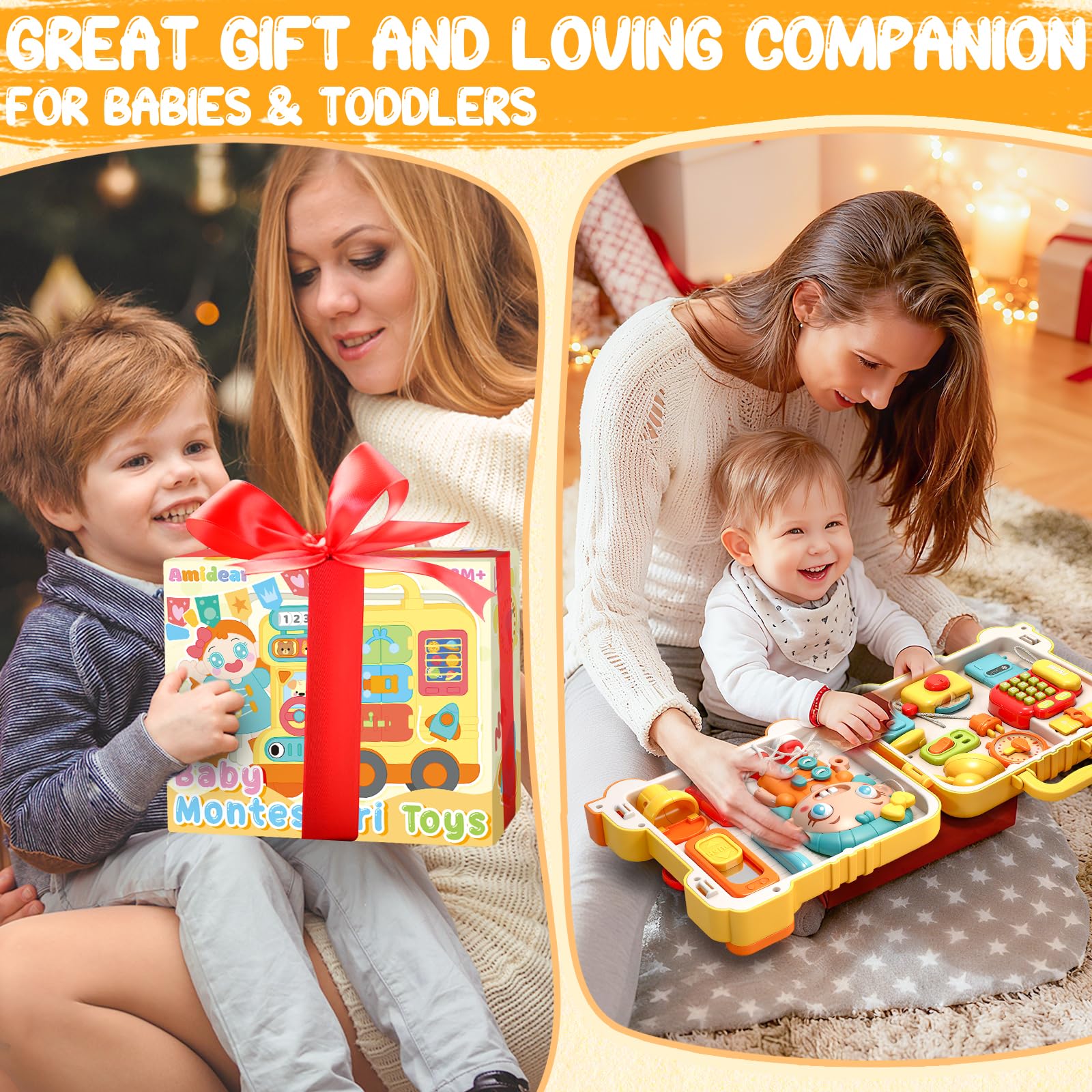 AmiDear Busy Board makes a thoughtful gift idea for toddlers.