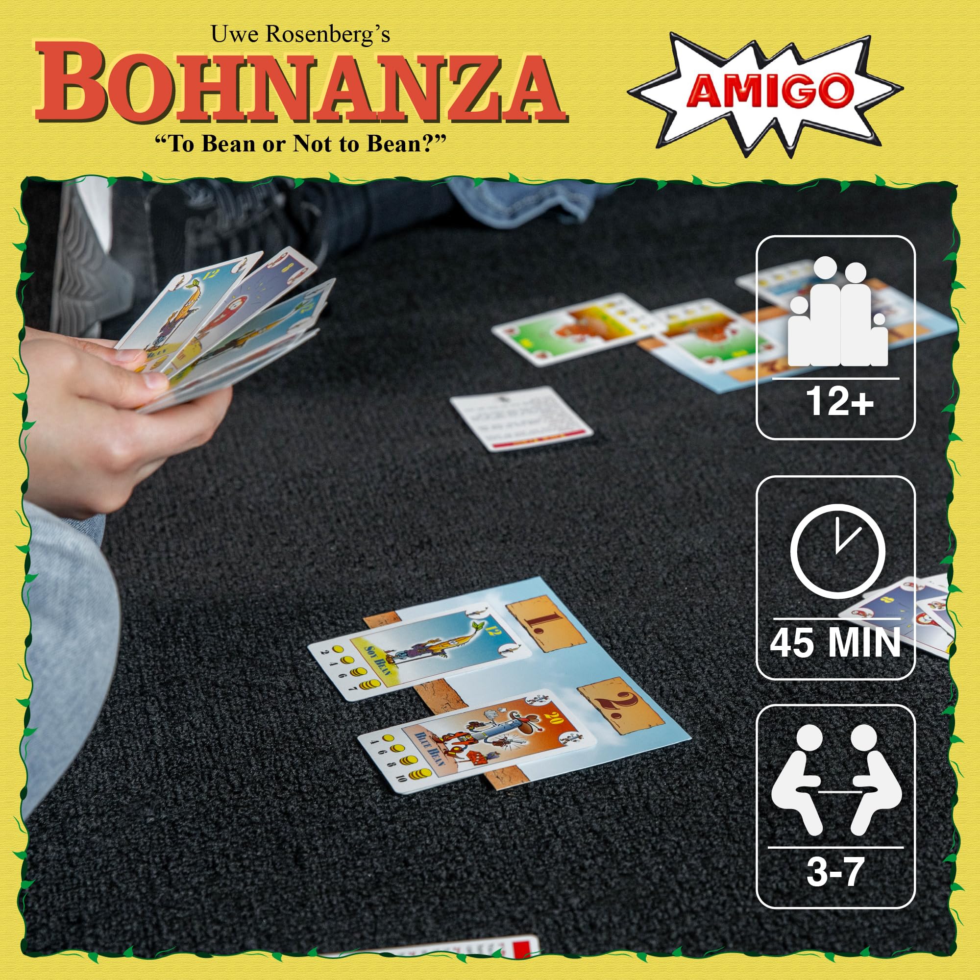 AMIGO Bohnanza bean mats organize plots and turns