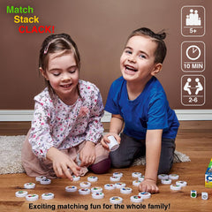 AMIGO Clack! Categories players around table enjoying inclusive play together.