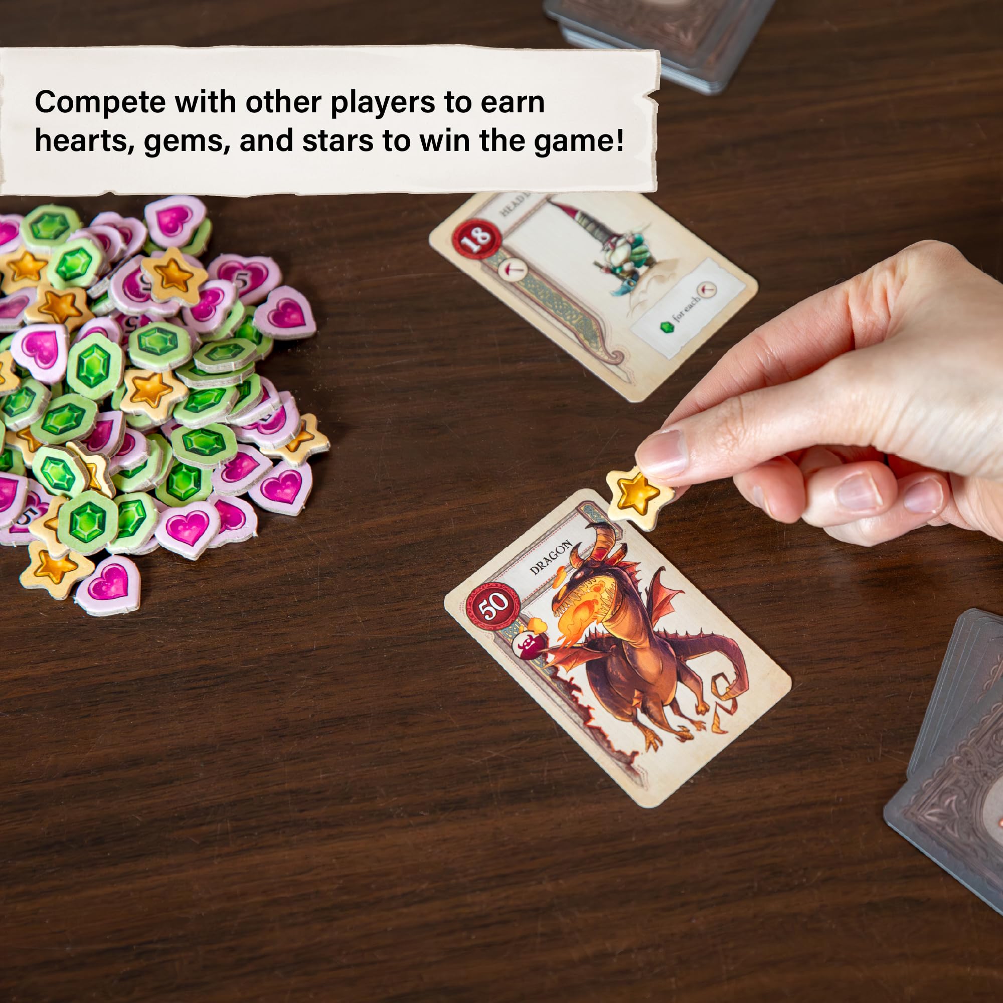 Character cards showcased enhancing choices and tension across rounds
