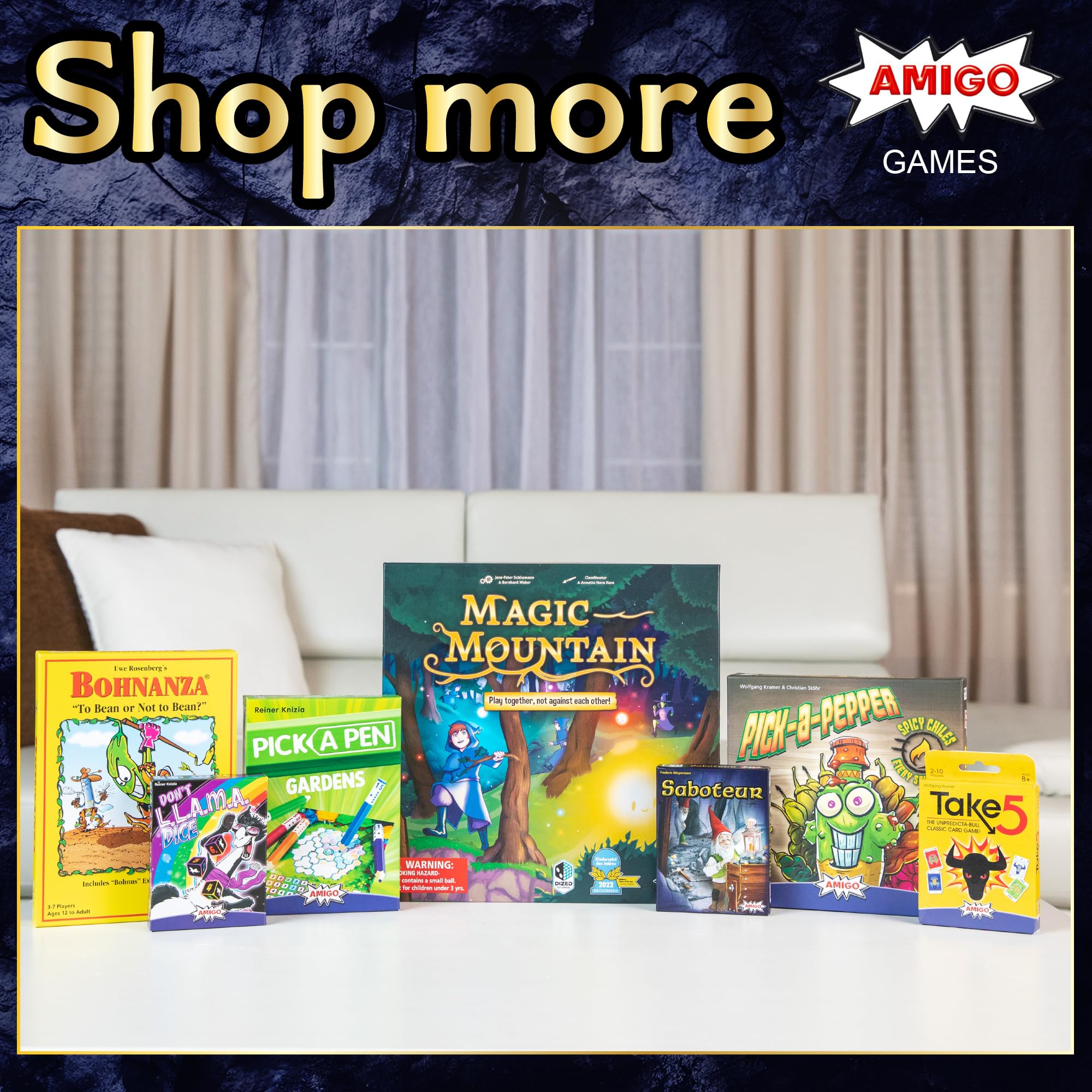 AMIGO Saboteur family game-night scene invites shared fun