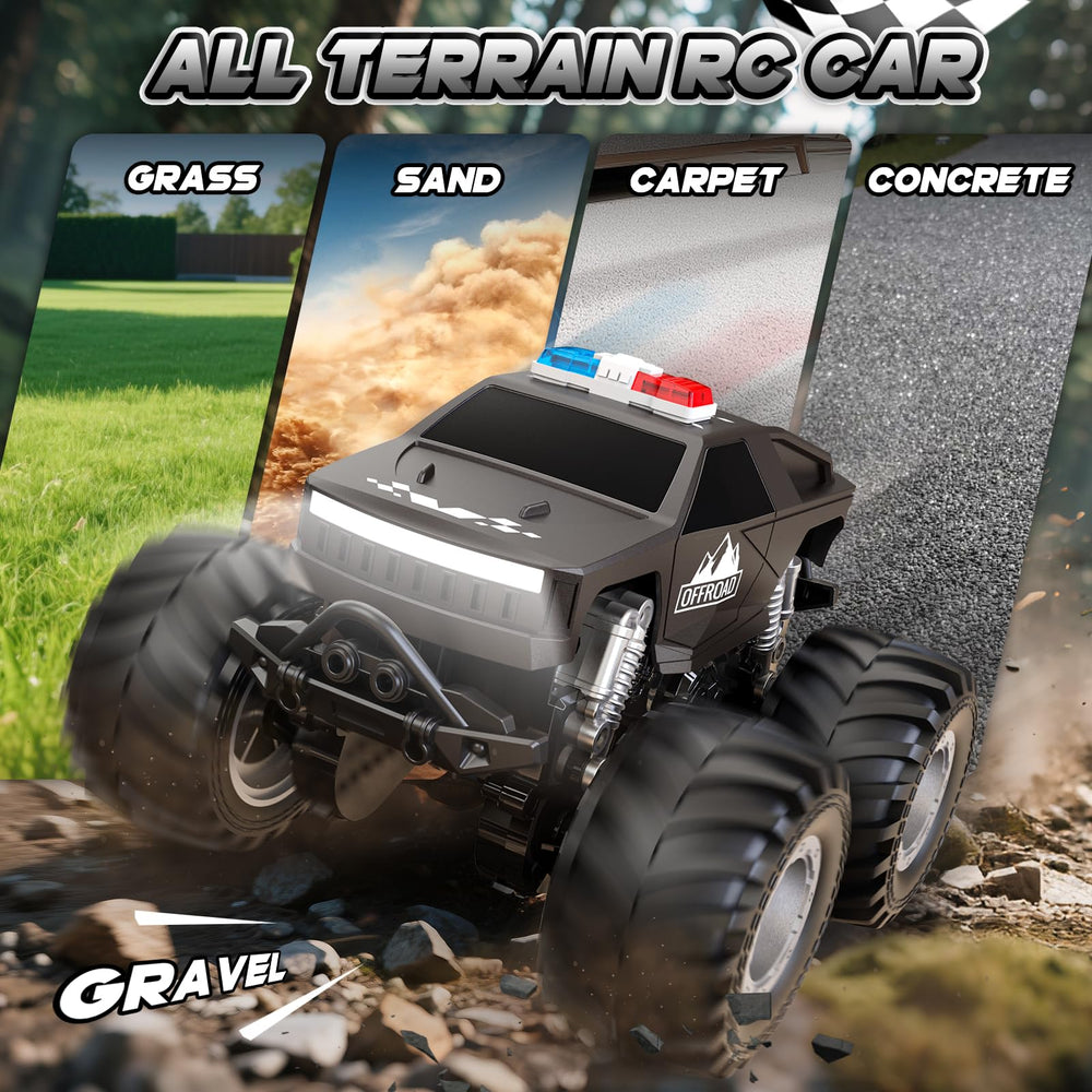 Amilacily RC car showing anti-collision bumpers in use