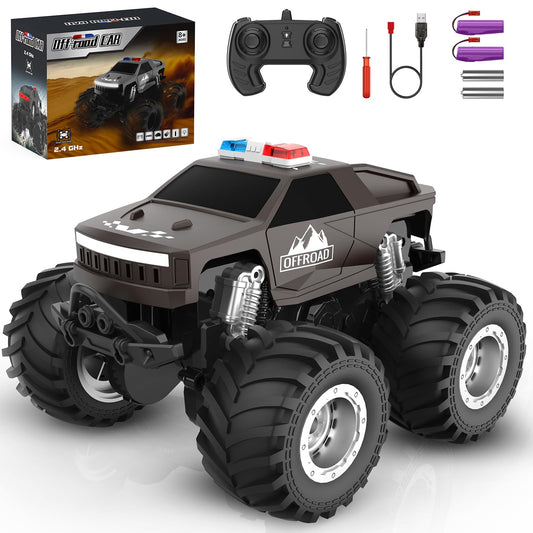 Amilacily remote-control car on all-terrain tires for outdoor play