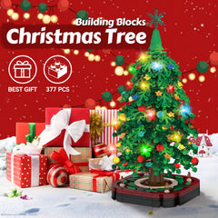 amireed Christmas Tree Building Blocks Set shows bricks and gears for creative play