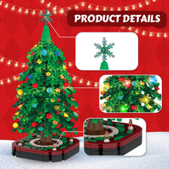 amireed glowing Christmas tree centerpiece with lights woven through branches