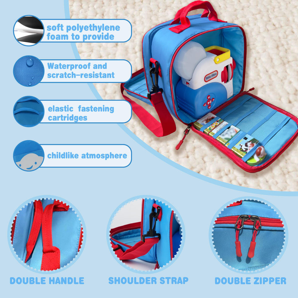 amiumuca dual-zipper opening enables fast access and easy organization