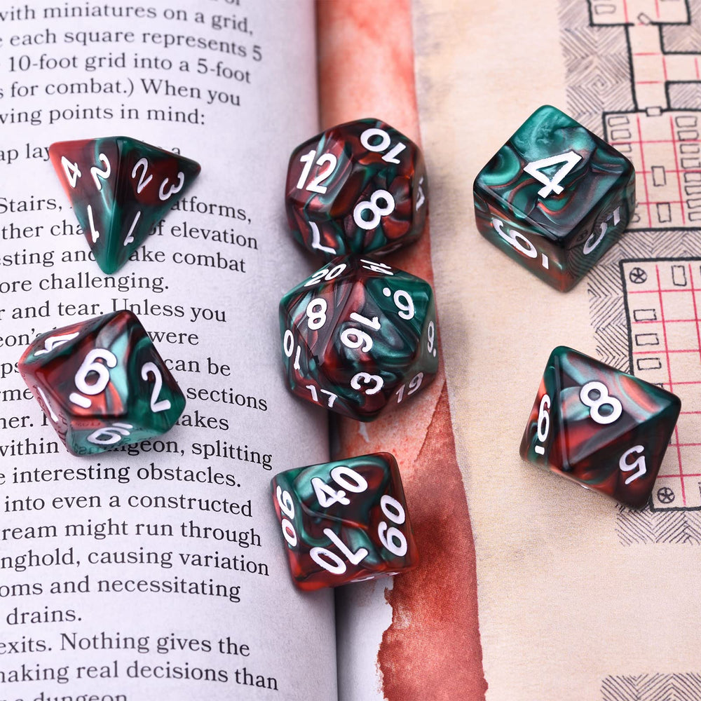 Amiven replacement policy closeup communicates unconditional dice replacements