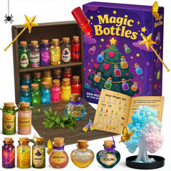 AMIZEY Potion Kit with 20 bottles for imaginative potions and classroom projects.