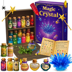AMIZEY Potion Kits Two Worlds image sparks imagination with crystal-themed STEM play