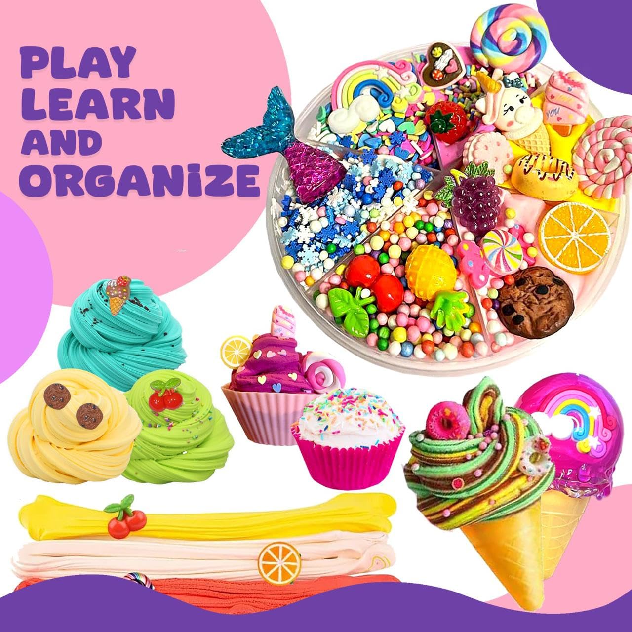 Ammyglow charm organizer inside reveals compartments for tidy storage.