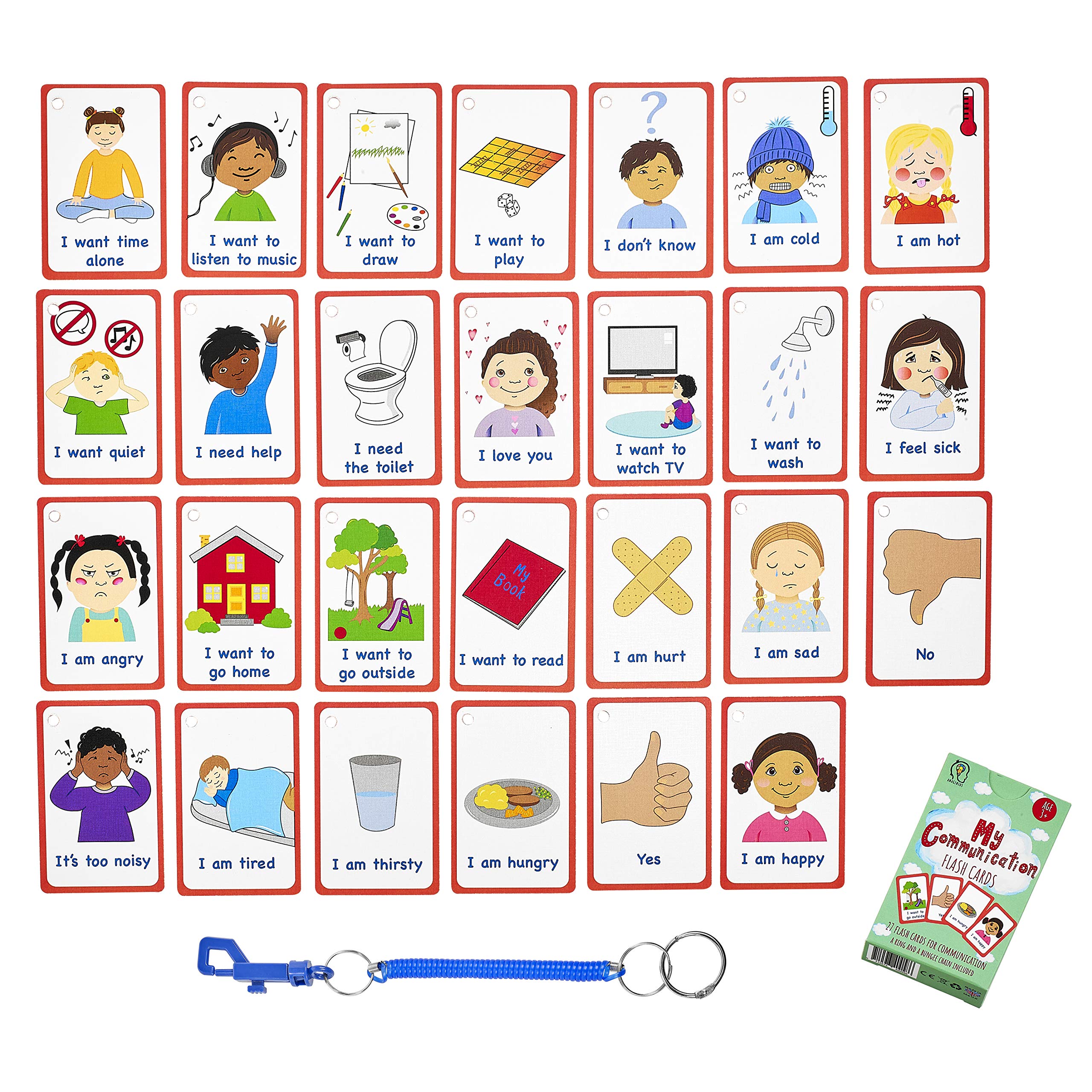 Amonev 27-card set with autism communication cues
