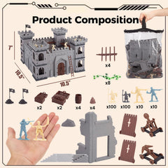 AMOR PRESENT 310pcs multicolored armies for collaborative play and storytelling.
