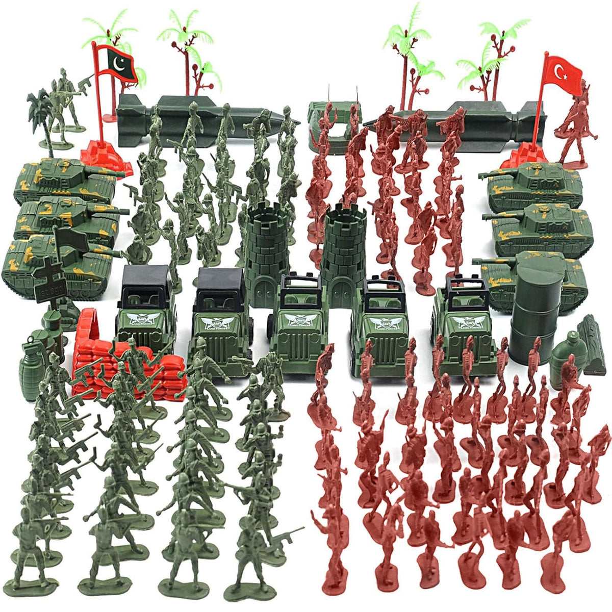 AMOR PRESENT army soldiers figures for imaginative battle play