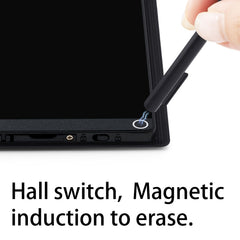 Amoretti Sonnet Mini LCD Writing Tablet erase button in action for quick clearing.