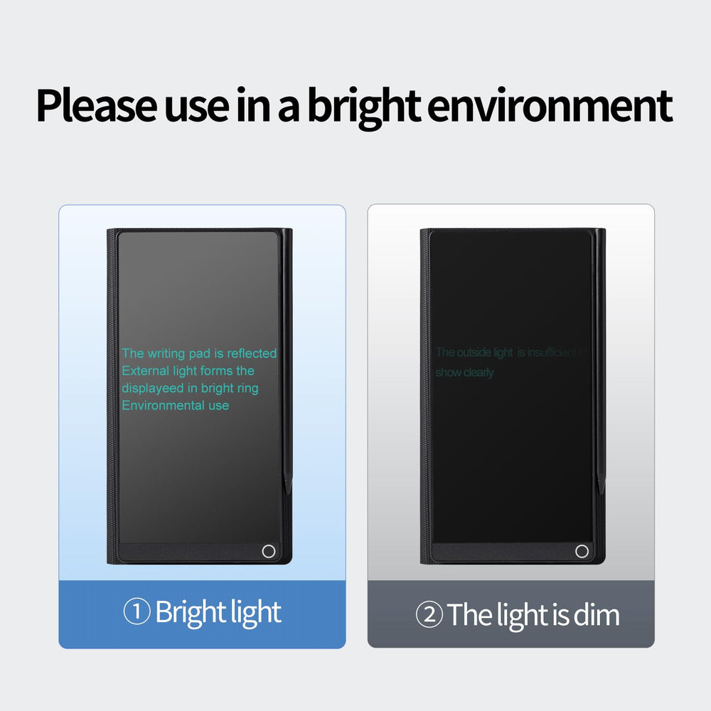 Amoretti Sonnet Mini LCD Writing Tablet replaceable battery supports longer use.