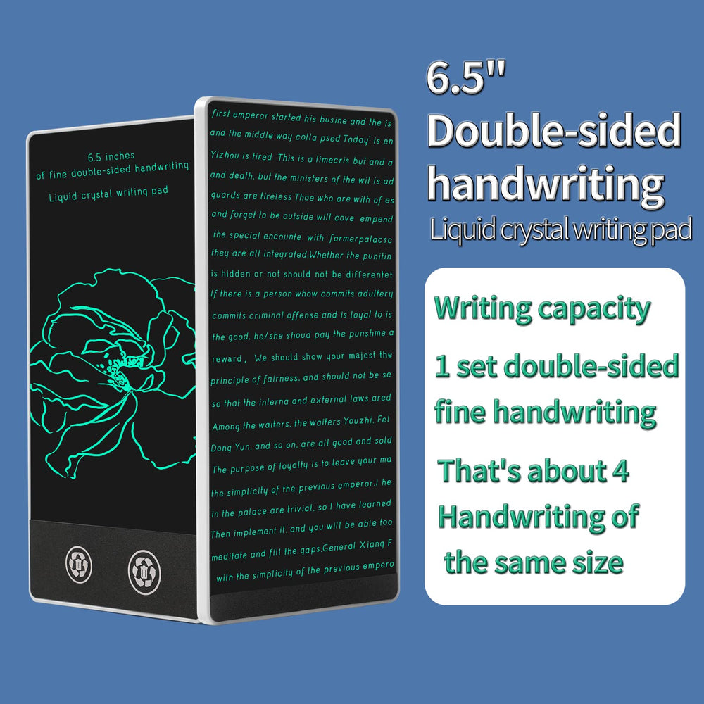 Amoretti Sonnet Mini LCD Writing Tablet anti-fingerprint screen stays clean during use.