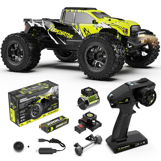 AMORIL 1/10 RTR brushless motor top view showing speed potential