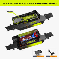 AMORIL oil filled shocks for steady handling on rough surfaces