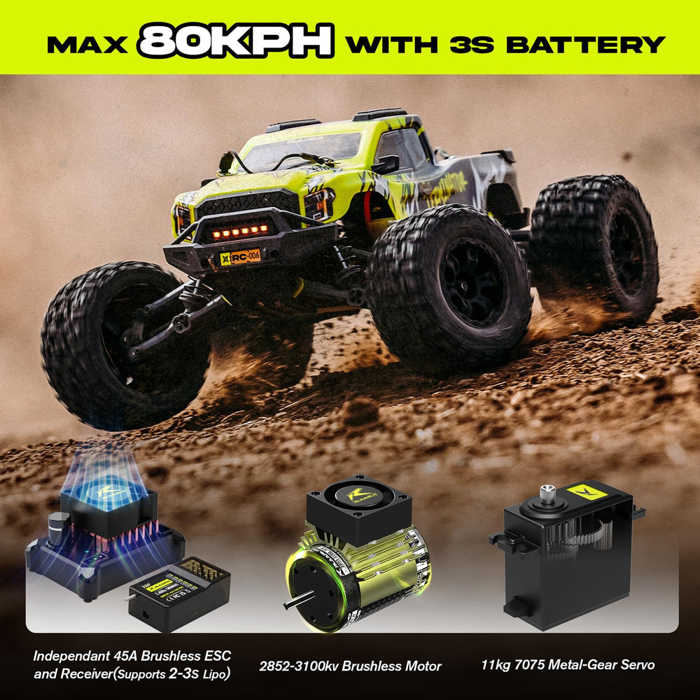 AMORIL 1/10 RTR chassis construction highlighting durability