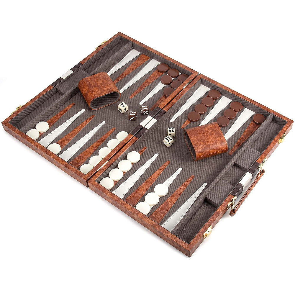 AMEROUS backgammon dice shaker keeps accessories organized