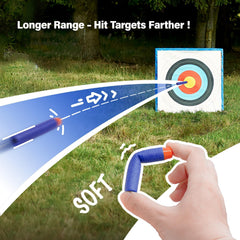 AMOSTING 72mm blue darts for precise fit and extended range.